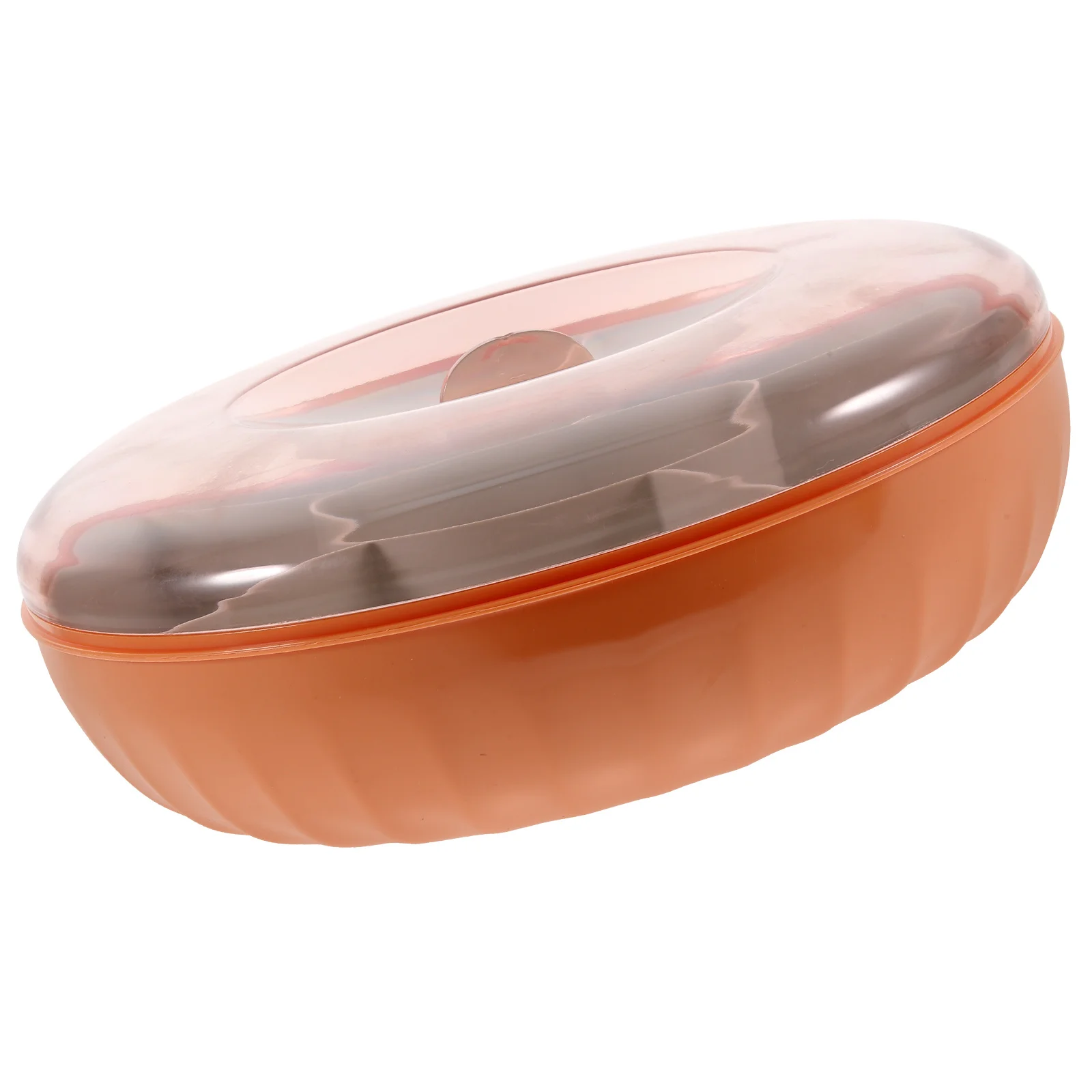 

Snack Storage Box Divided PP Material Large Capacity Protective Lid Snack Tray for Dried Fruit Nuts Candy Serving