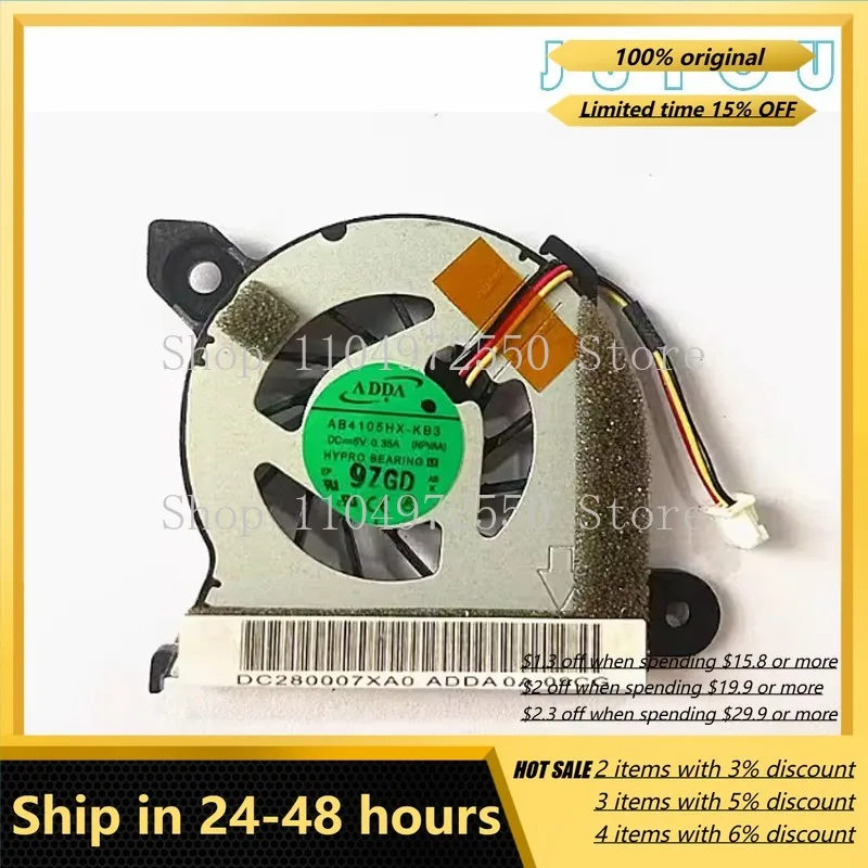 Ventilador de refrigeração interno para notebook Toshiba NB300 NB305 N410 N411 N415, acessório de resfriamento para computador, peça de reposição para laptop