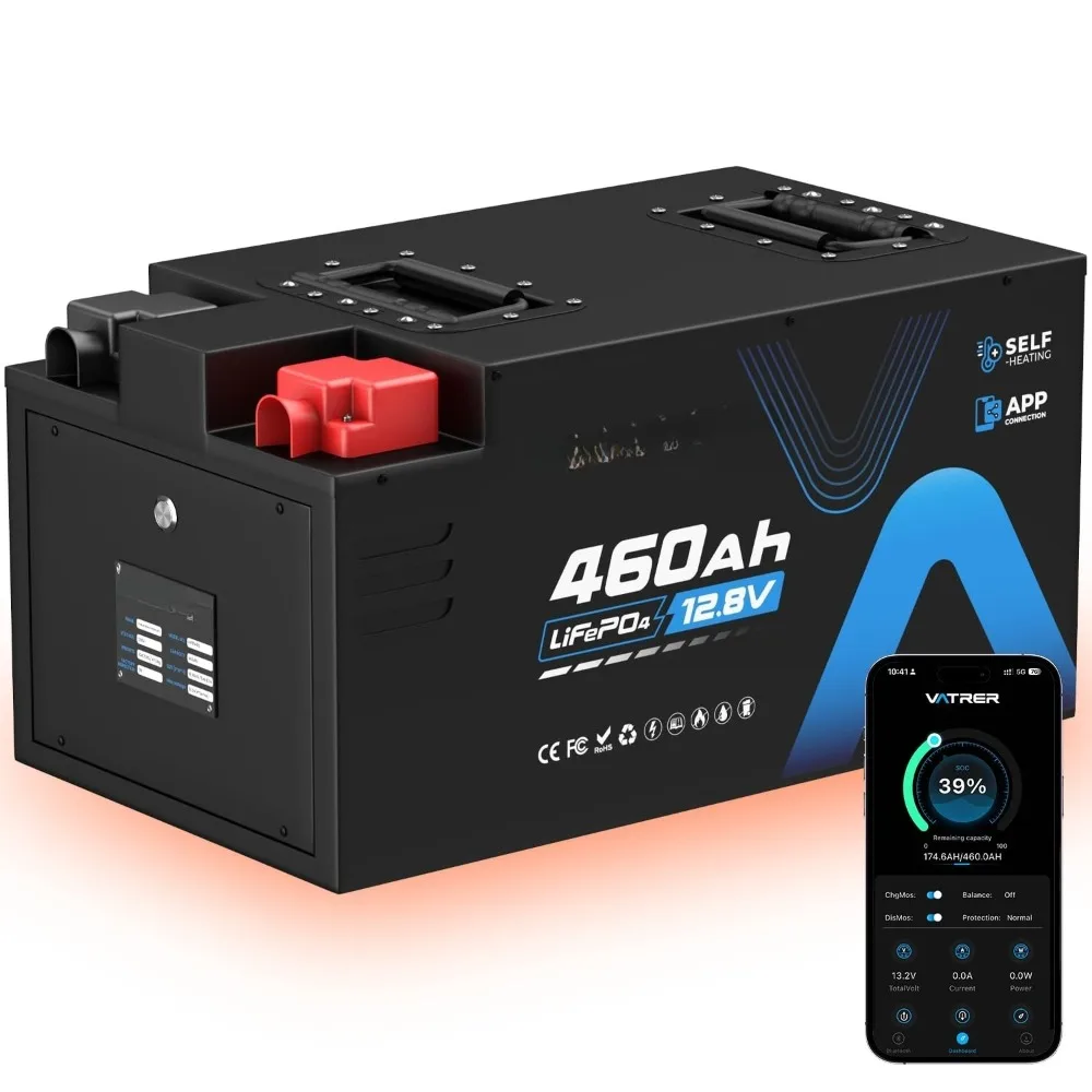 

Аккумулятор LiFePO4 для автодомов 12.8В 460Ач с самонагревом, мониторинг через приложение, встроенная BMS 300А, макс. Мощность нагрузки 3840 Вт, 5880 Вт·ч, на заказ