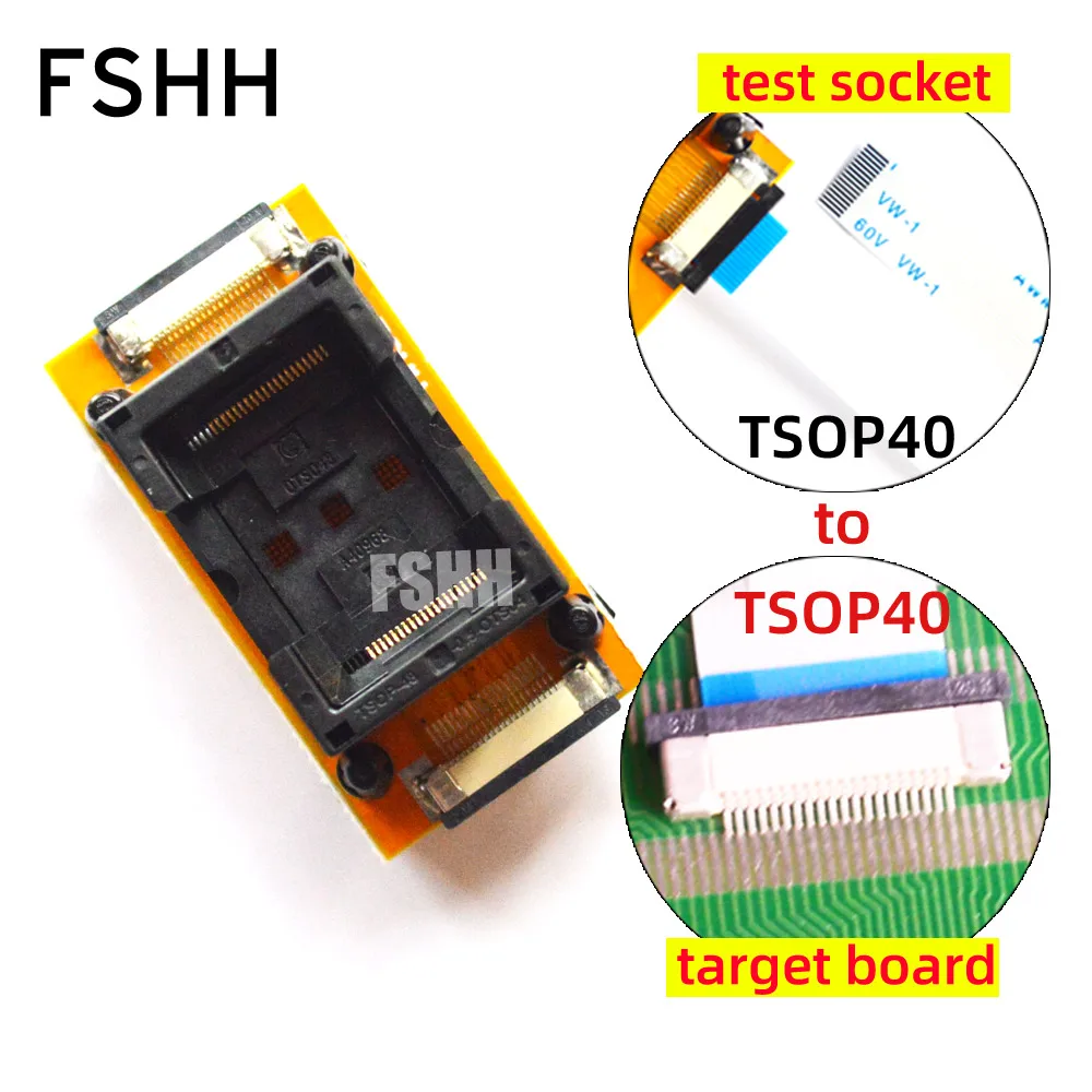 0.5mm to 0.5mm SMD TSOP56 to TSOP56 On line test socket TSOP48 to TSOP48 ic socket Adapter Double Contact Points