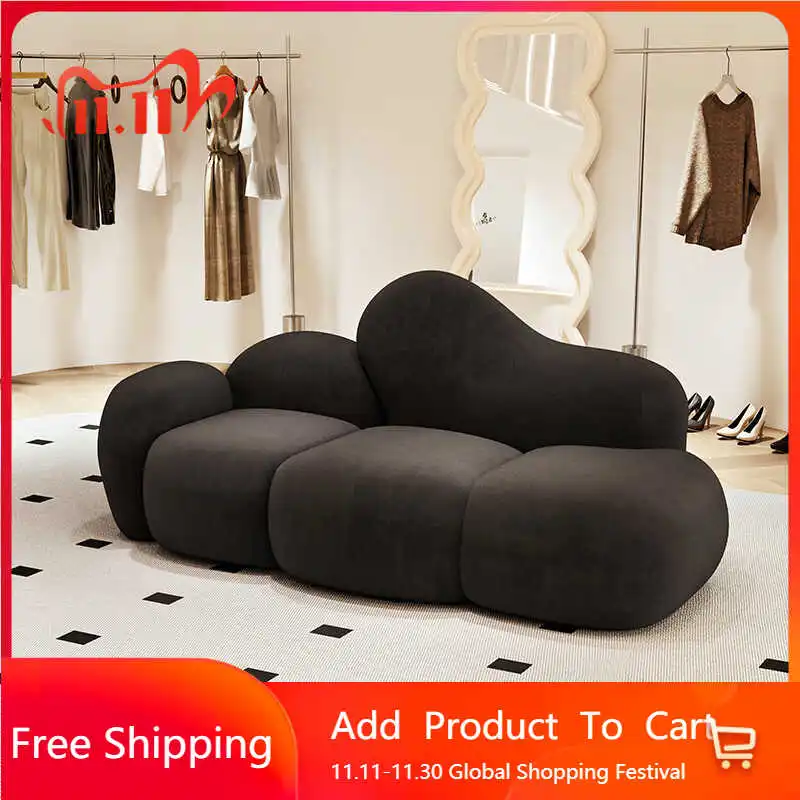 

Cloud Velvet Living Room Sofas Minimalist Bedroom Relaxing Lazy Room Decor Outdoor Sofa Cute Floor Divano Lounge Suite Furniture