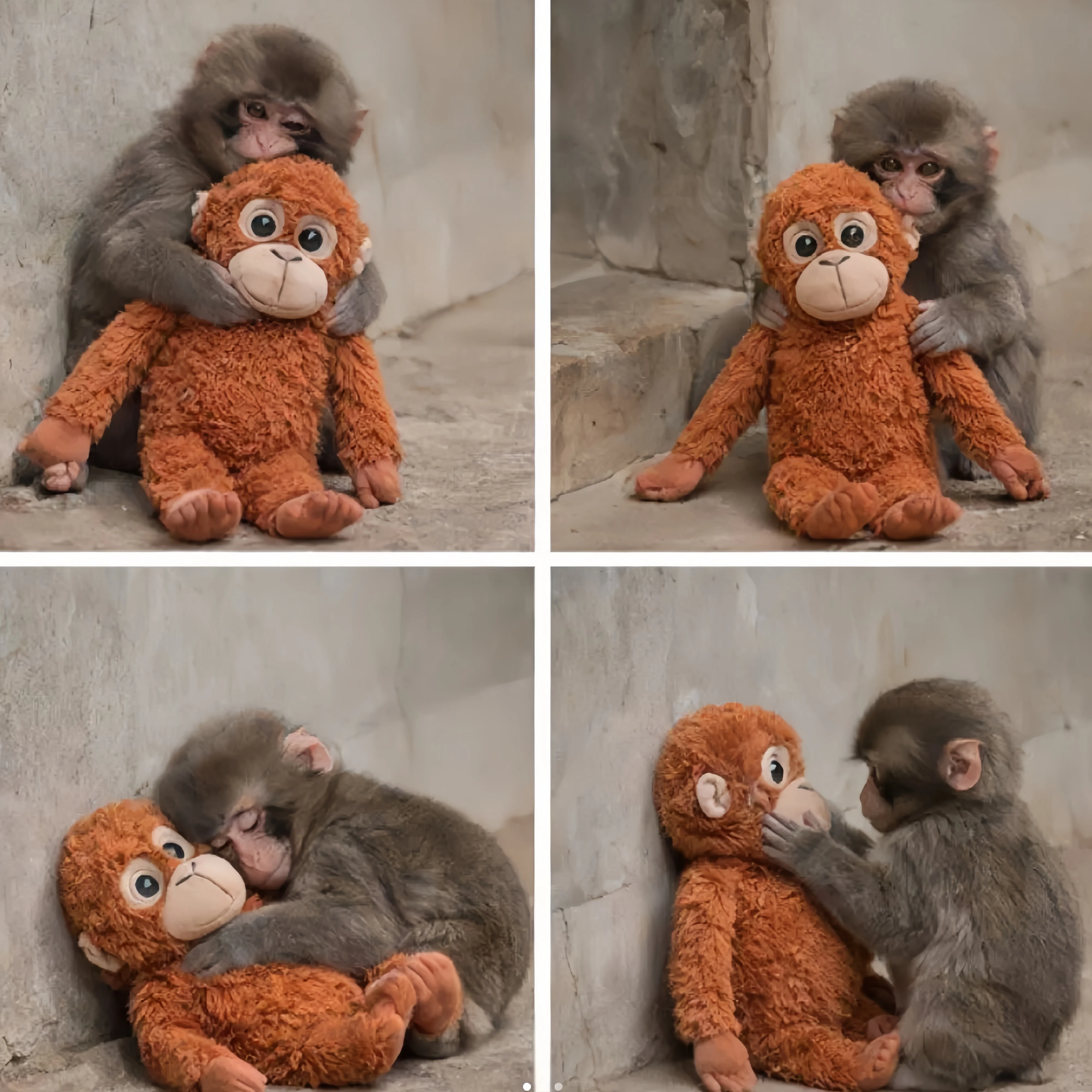 

Cute Punch Monkey Plush Doll Cute Anime Peripherals Toy Birthday Christmas Gift