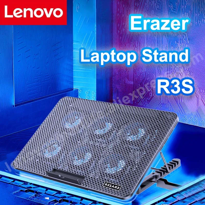 

Lenovo Erazer Laptop Cooling Stand R3S Six Core Hurricane Rapid Cooling Quiet Heat Dissipation Non-slip for Laptops Under 17"