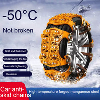 6PCS Car Winter Tire Wheels Snow Anti-skid Chains Wheel Tyre Cable Belt Winter Outdoor Emergency Tools Auto External Accessories