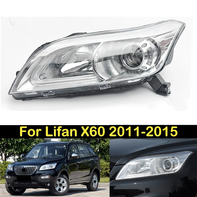 

DECHO Headlight For Lifan X60 2011 2012 2013 2014 2015 Headlight Front bumper headlight headlamp Assembly head light lamp