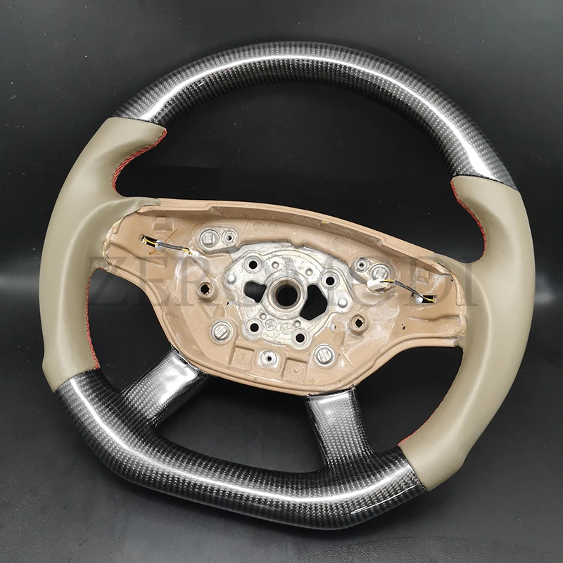 Custom Carbon Fiber Steering Wheel For Mercedes-Benz W221 W216 CL500 600 2007 2008 2009 2010 2011 2012