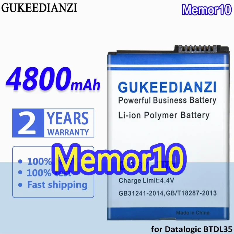 

High Capacity GUKEEDIANZI Battery Memor10 4800mAh for Datalogic BTDL35 Memor 10