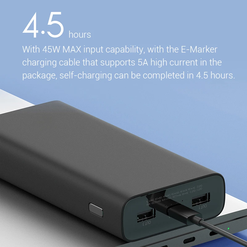 USB Type C Fast Charging Portable Powerbank 20000 External Battery Poverbank 20000mAh 50W