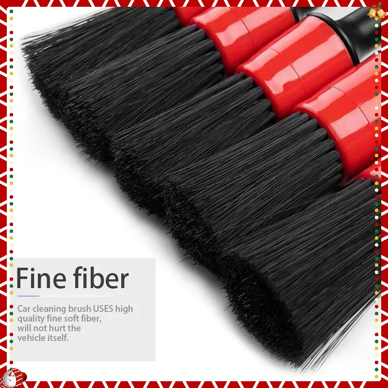 

5 Car detail brush set Car dashboard air conditioning outlet wheel brush car interior cleaning tool Accessories