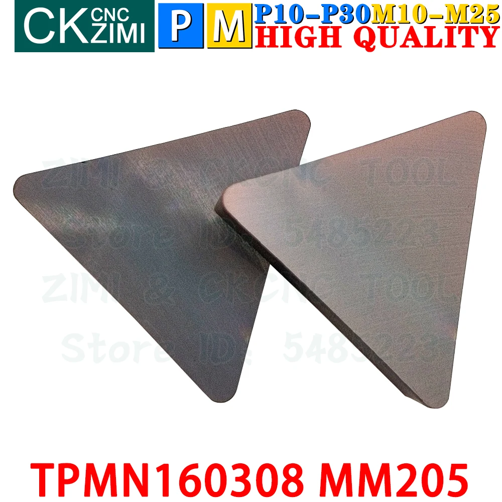 TPMN160308 MM205 TPMN 160308 Carbide Inserts Milling Inserts Tools Turning Tools CNC Metal Lathe Tools Indexable Cutting Tools
