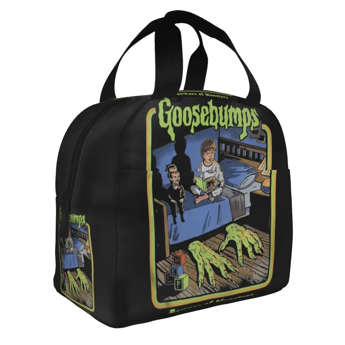 Goosebumps Beware Of Monsters Blood Horror Active Of Children Insulated Lunch Bag Cooler Bag Lunch Box Tote Food Storage Bags