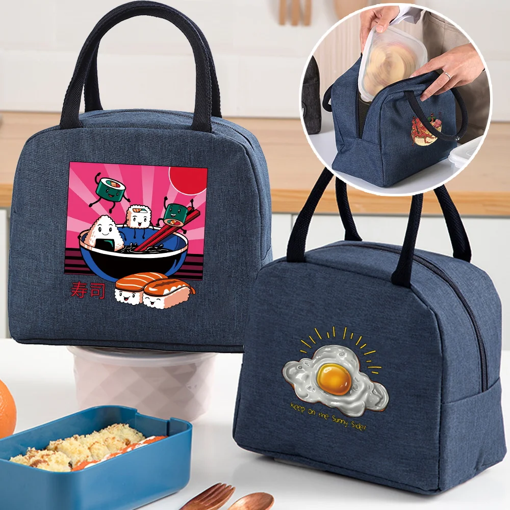 

Lunch bag Cooler Insulated Box Pouch For Kids School Food Women Men Handbag Picnic lunch Dinner portable Canvas Thermal Bag