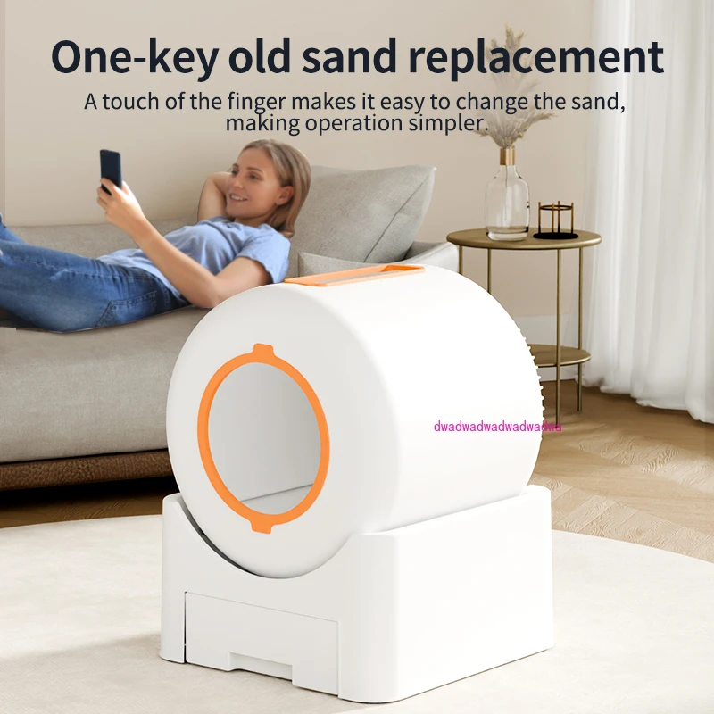 

Automatic APP Cat Litter Box Self Cleaning Wifi Closed Cats Litter Box Extra Large Deodorization Kitten Toilet Pet Bedpans