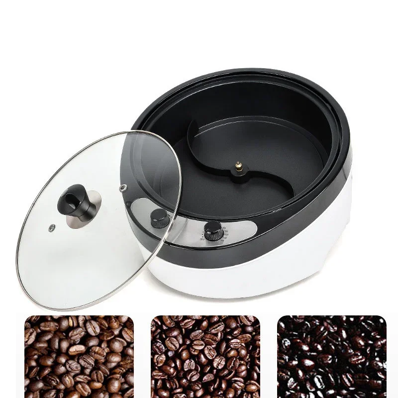 800g Capacity Coffee Bean Roaster 1800W High Heating Power Coffee Roasting Machine Household Popcorn Maker Temperature Setting