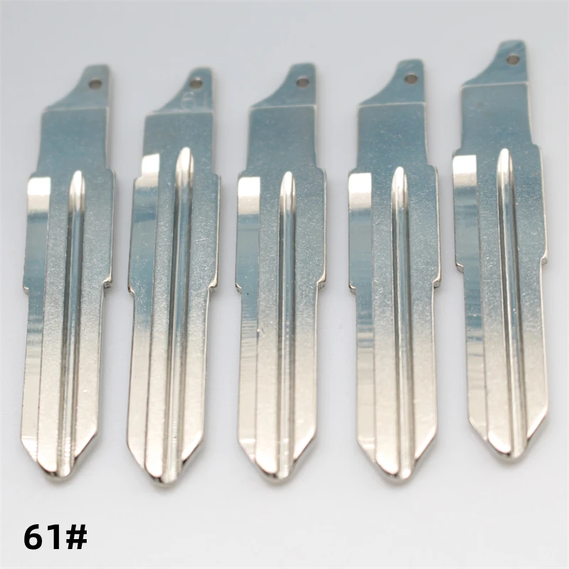 XIEAILI 50Pcs 61# Metal Original Blank Uncut Flip Remote Key Blade For Buick Excelle