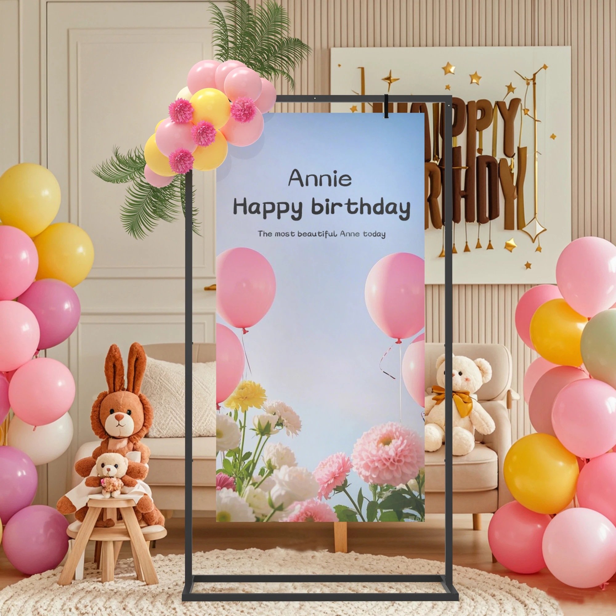 

1 Piece, Rectangular Wedding Stand, Welcome to Our Wedding Sign Stand, Adjustable Wedding Sign Floor Stand, Poster Suitable for Wedding Party Decorations