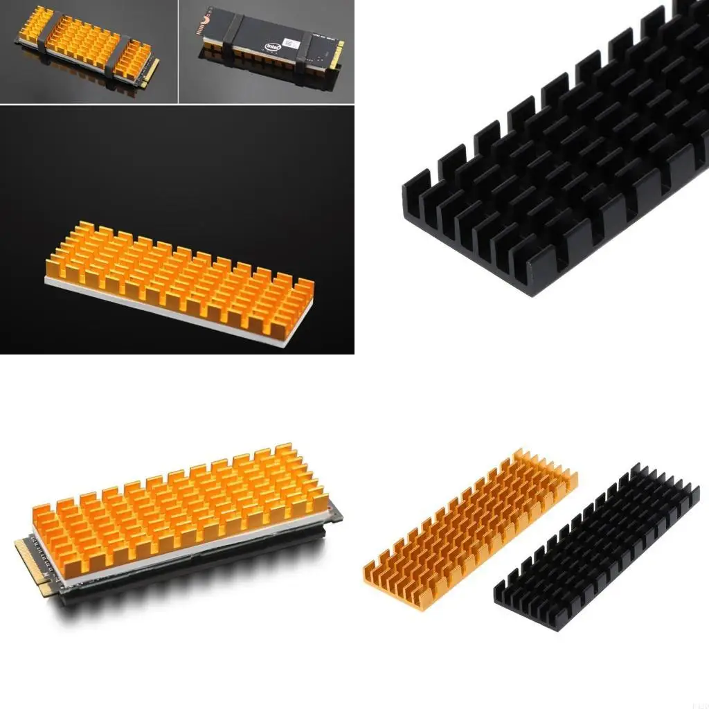 

F42D 2280 PCI-E NVME Радиатор для твердотельного жесткого диска M.2 Радиатор твердотельного жесткого диска Алюминий 6