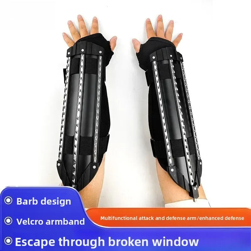 self-defenseriot-arm-shield-anti-robbery-multi-function-attack-and-defense-integrated-metal-aluminum-alloy-arm-guard-security-pa