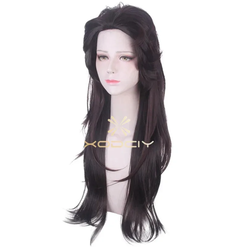 HAni 2025 لعبة سالي وجه Sallyface لاري كوسبلاي 70 سنتيمتر طويلة أملس الظهر براون مختلط مقاومة للحرارة الشعر + غطاء شعر مستعار ☆ ★ ww