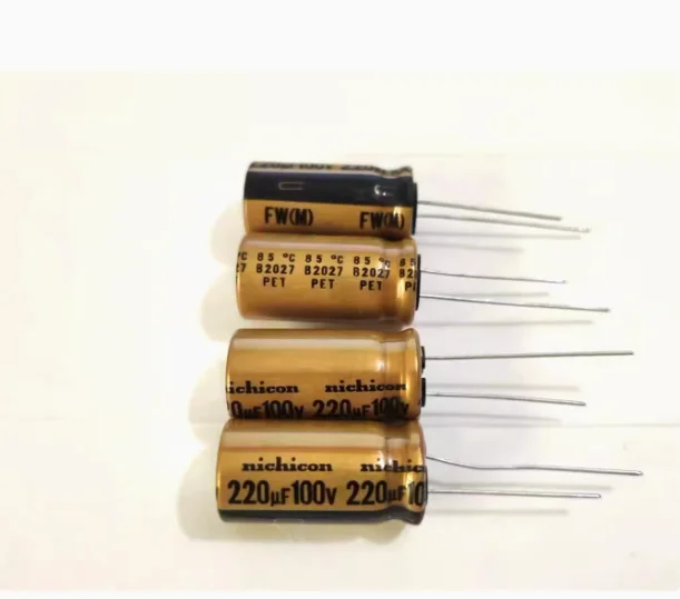 

10pcs/Lot Original Japan nichicon FW series 100V 220UF-3300UF fever audio aluminum electrolytic capacitor free shipping
