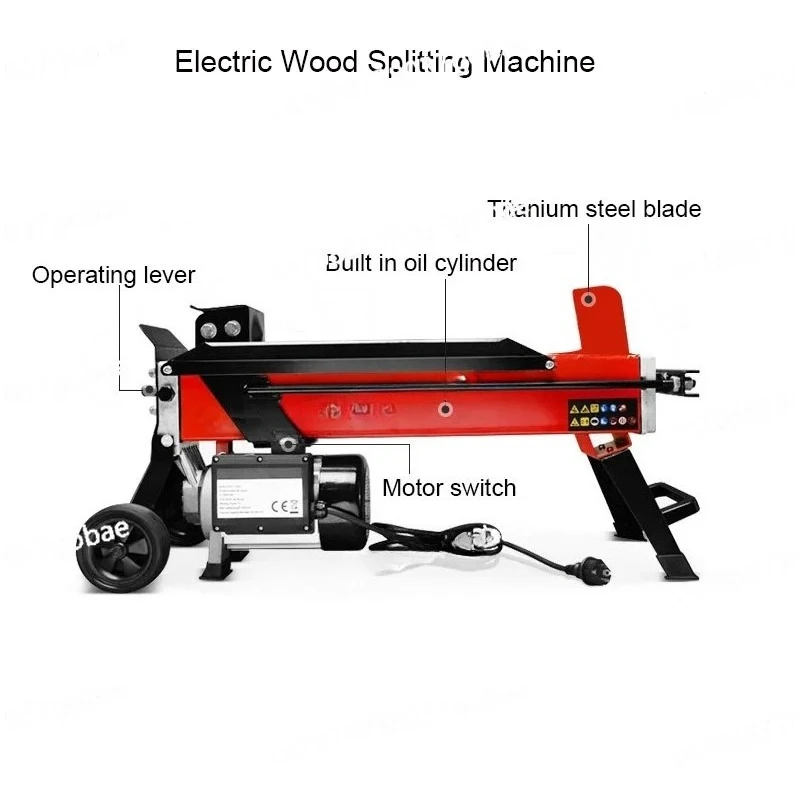 Electric Wood Splitting Machine 4T 6T 8T Wood Splitter Wood Chopping Machine Household Firewood Splitting Artifact