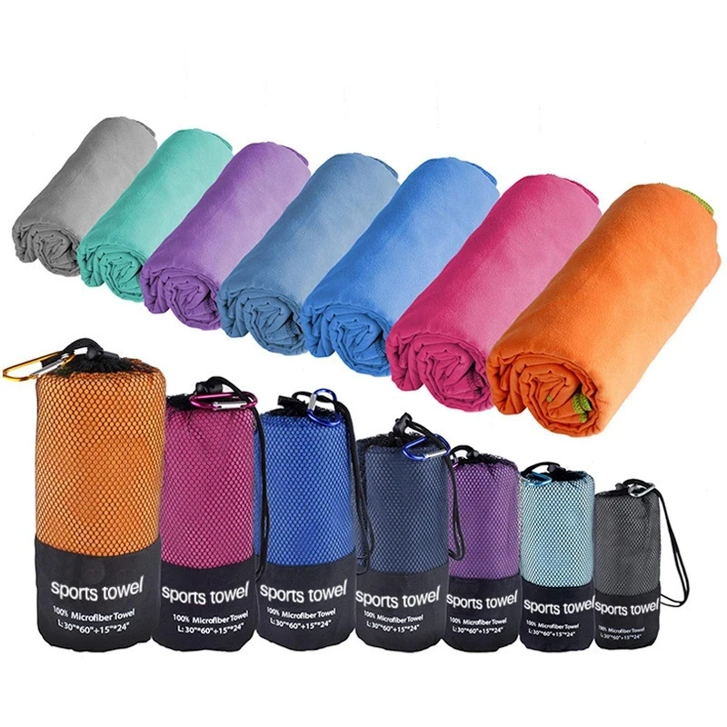 Quick Drying Microfiber Towel for Sport Super Absorbent Bath Beach Towel Portable Gym Towel for Swimming Running Yoga Golf Towel