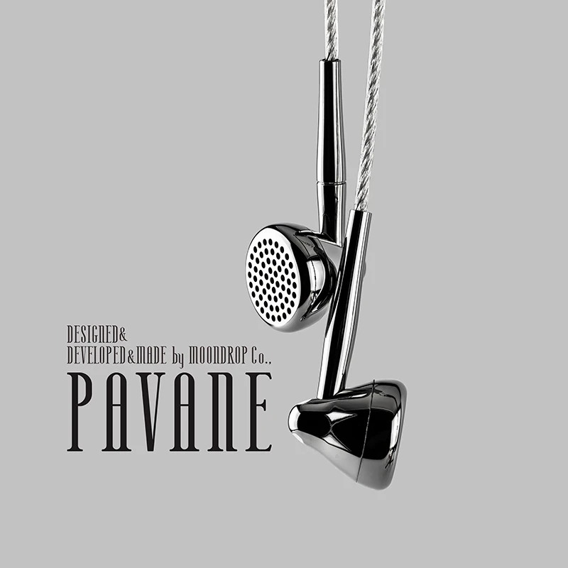 Pre-order MOONDROP PAVANE Flagship Flat-headed Earbuds Generation DLC DomeComposite Diaphragm 3.5/4.4mm Plug Wired Earphone