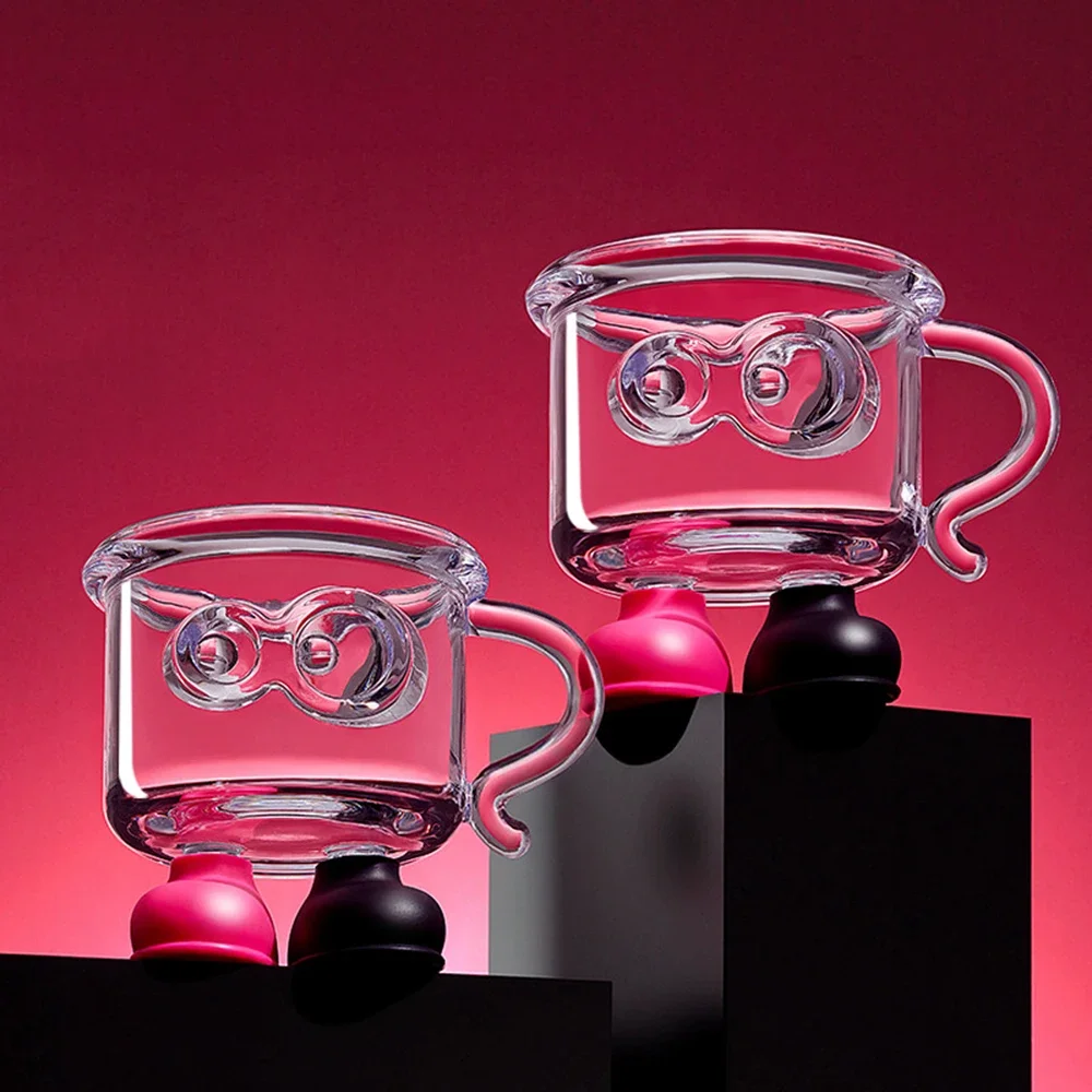 

Стеклянная чашка для напитков, холодный напиток, сок, десертный бокал, креативные милые ножки, стеклянное пиво, пара, подарок, украшение для рабочего стола, украшения для хранения