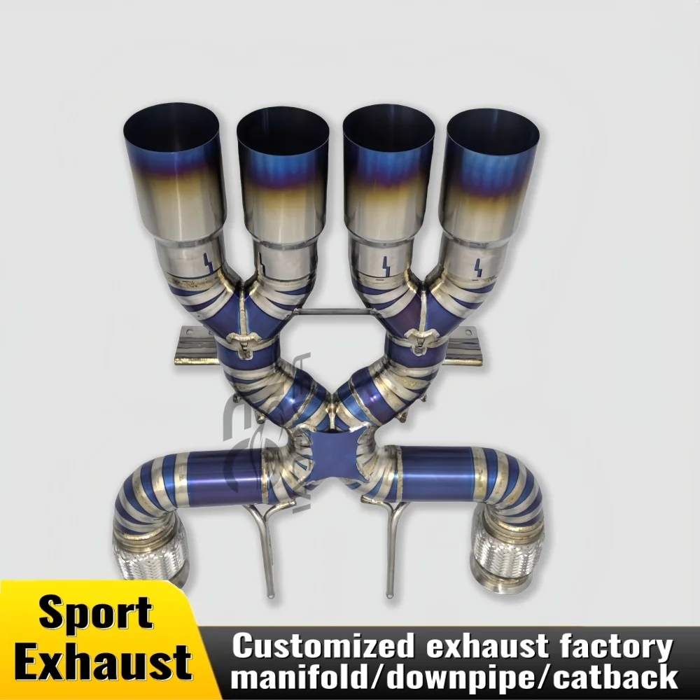 

Exhaust cat back suitable for McLaren 765 titanium alloy car performance custom exhaust tube car accessories muffler system