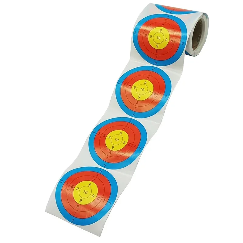 400 Stück/2 Rollen Schießzielaufkleber, 3 Zoll, Pfeil, Bogenschießen, Zielaufkleber, Schießzubehör – Detail 6