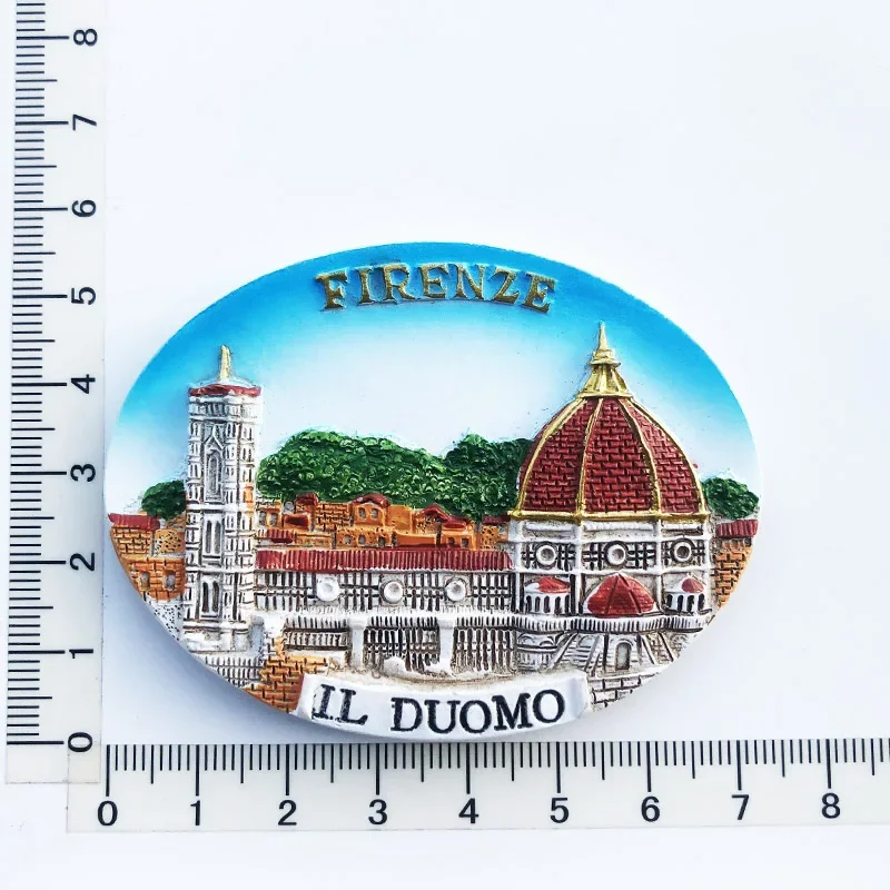 Italy Florence landmark Notre Dame Cathedral travel memorial home decoration magnetic refrigerator sticker