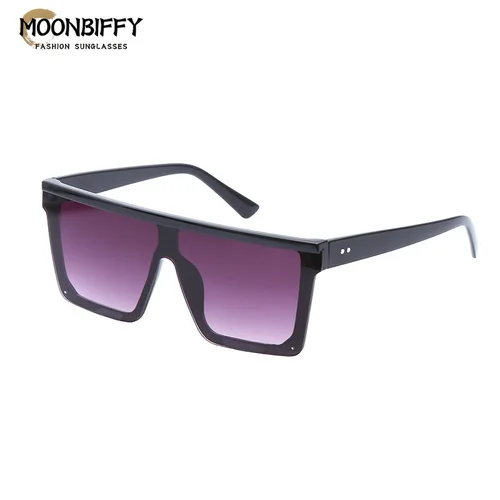 Gafas de sol cuadradas para hombre y mujer, lentes de sol cuadradas de marca de diseñador, Estilo Vintage, de gran tamaño, con montura grande, a la moda, con UV400