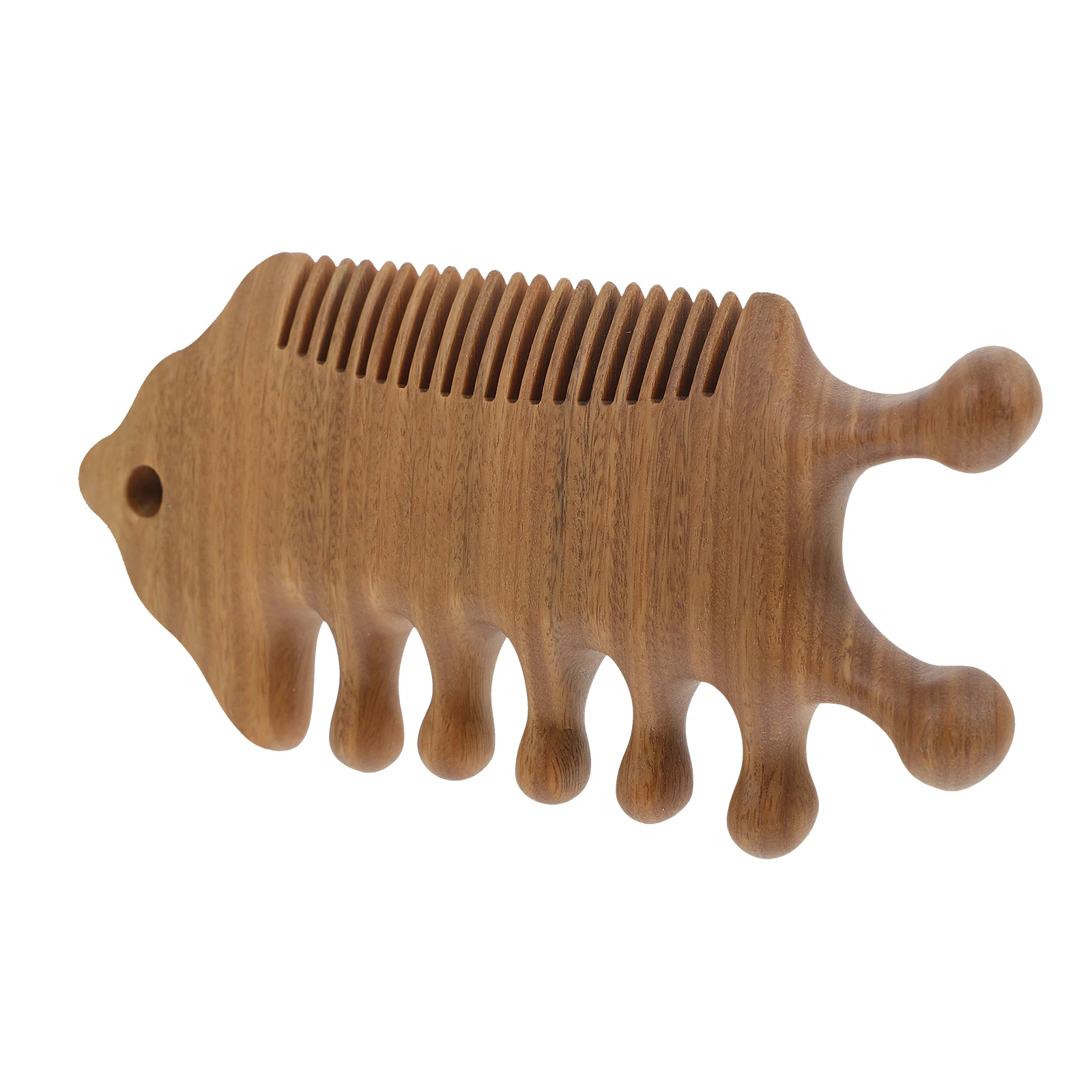 

Sandalwood Massage Comb Lightweight Wooden for Scalp Meridian Hair Care Anti Break Smoother for Thick