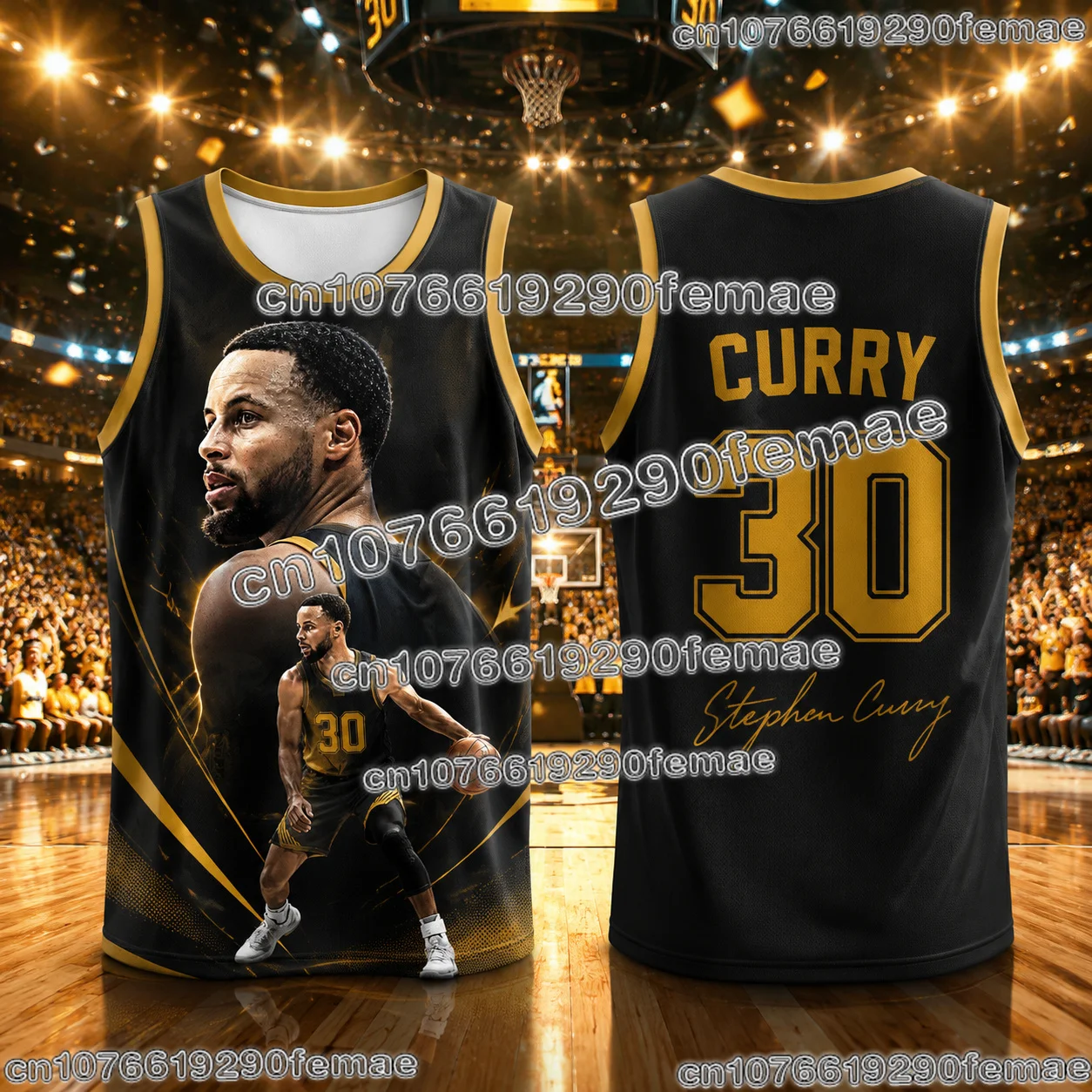 2026 New Curry Basketball Fan Jersey Custom Shirt Basketball Training Tank Top Breathable Quick Dry Outdoor Sportswear