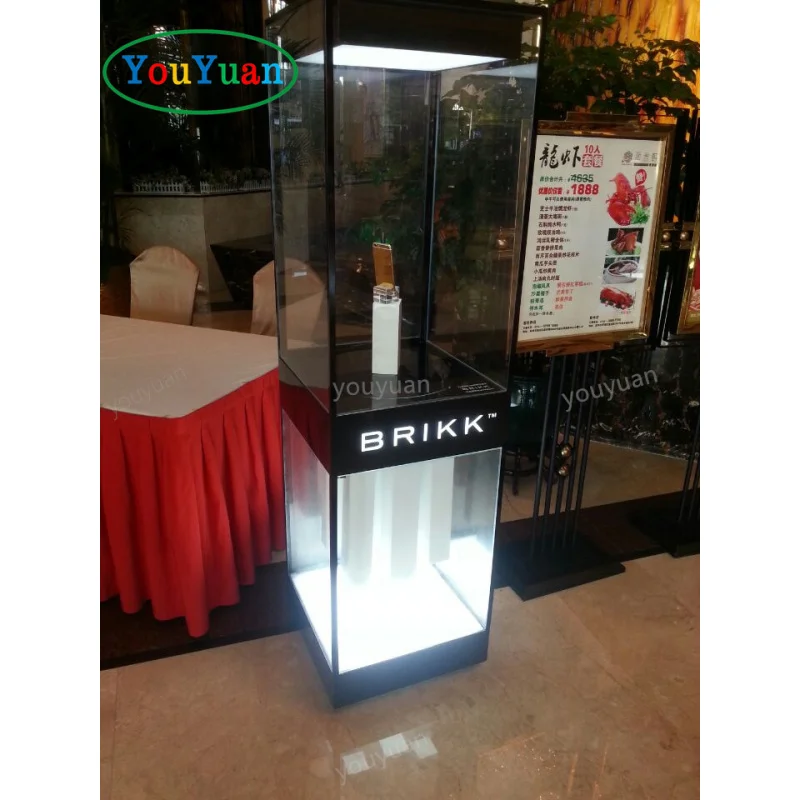 (customized)Customized museum showcases glass retail store shopping mall kiosk perfume wooden museum display cabinet