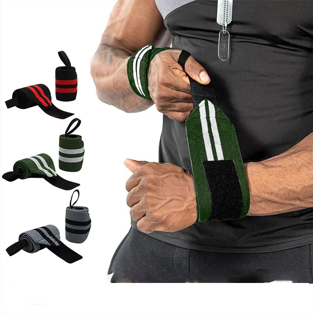 Weight Lifting Wrist Wraps Adjustable Elastic Wrist Support Straps Breathable Wrist Brace for Gym  Weight Training Men Women