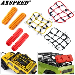 AXSPEED RC Red de equipaje de coche tanque de combustible olla de aceite placa antideslizante para 1/18 1/24 TRX4M Axial SCX24 FCX24 decoraciones simuladas