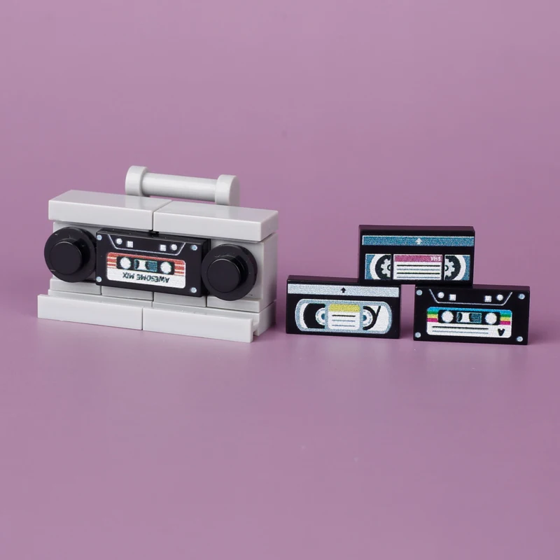 MOC  Jukebox Recorder Building Blocks Music Player Retro Radio Tape Sound DJ MIX Audiotape Bricks Toys Children Gift