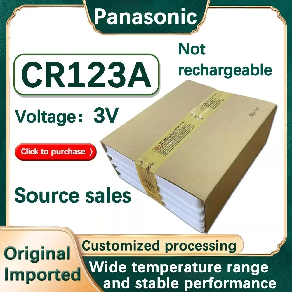 4 قطعة باناسونيك الأصلي 123 ليثيوم 3 فولت Arlo بطارية الكاميرا CR123A CR17345 DL123A EL123A 123A قدرة عالية