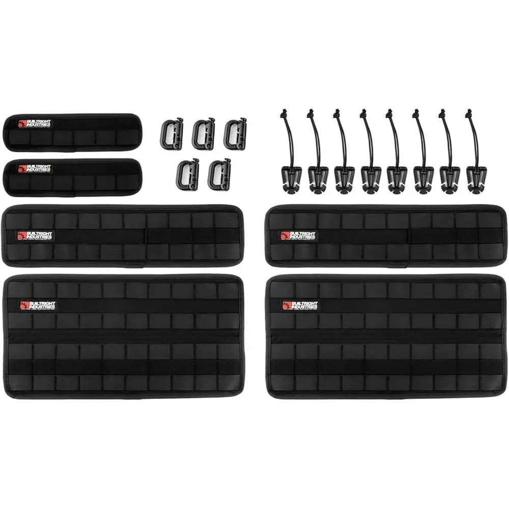 

Tech Panel 6-Piece Kit – Unil Vehicle MOLLE Organizer Set or Pouches, Clips, and Gear