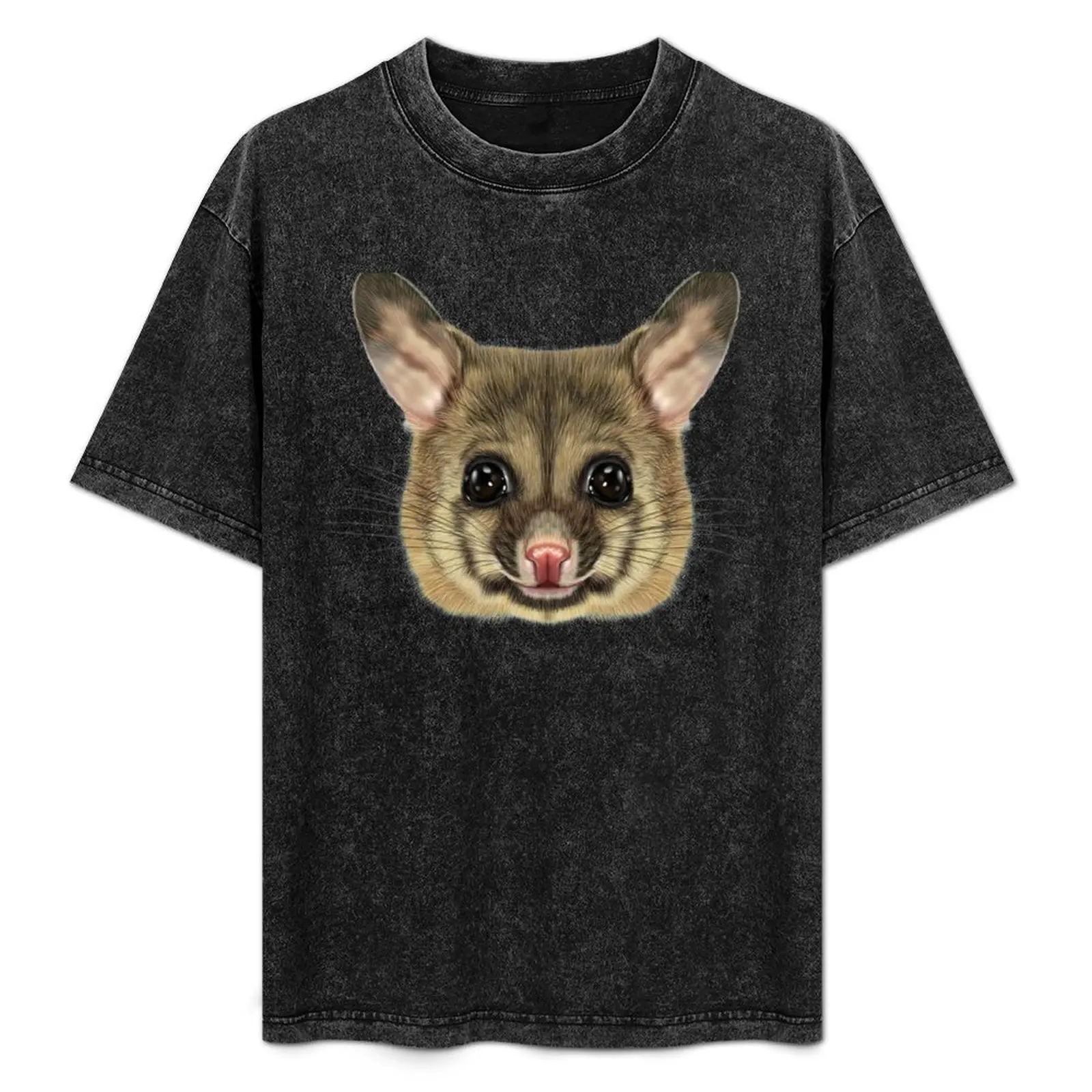 

Illustrated portrait of Common brushtail possum. T-Shirt Soft Touch Basic Cotton T-Shirt