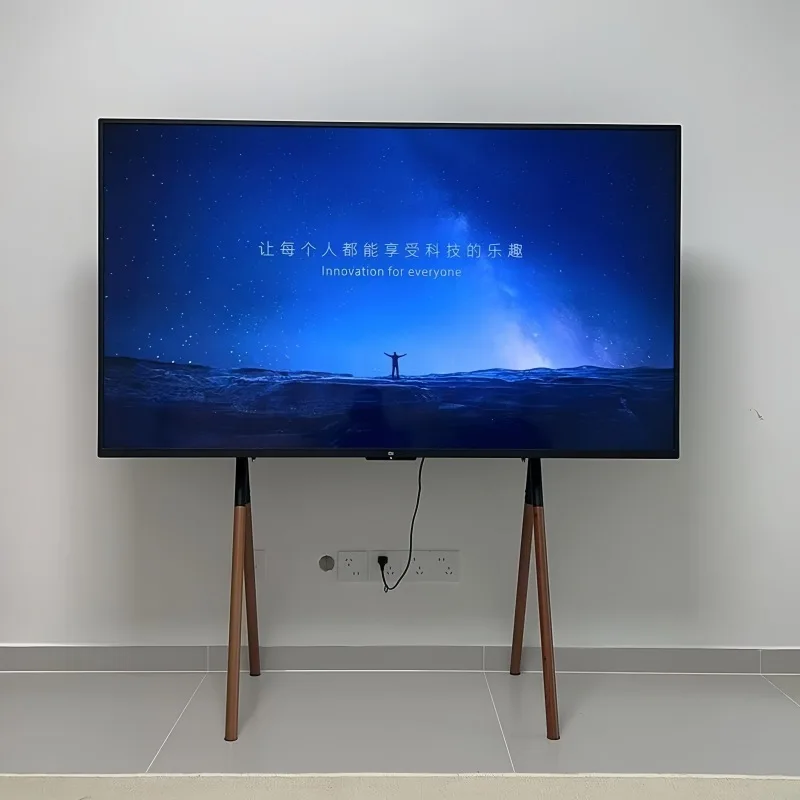 Suporte de TV do chão ao teto para sala de estar, rack de TV simples, cabide móvel de 55 polegadas, 65 polegadas, 75 polegadas