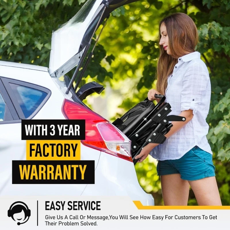 عربة تسوق قابلة للطي مع سلة قابلة للإزالة عربة بقالة قابلة للطي بسعة 80 رطل عجلات دوارة قابلة للطي بيد واحدة محمولة #6