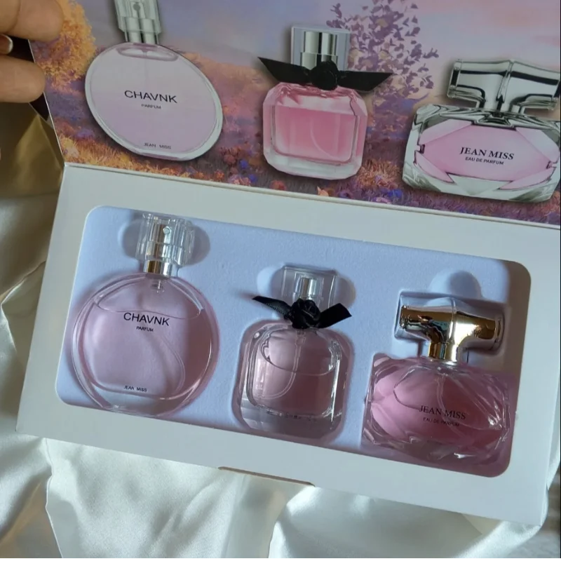 Three-piece Ixiang Heart Talk Women Perfume Set Floral Tones Freesia Vetiver Fresh Natural Long-lasting Deodorant Gift For Lover