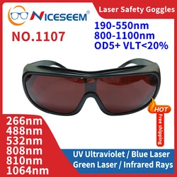 Radiation Lead Glasses UV IPI IR IPL FPV  Laser Safety Goggles Protector Eyewear Lenses ND YAG 532nm CO2 1064nm 190-550 800-1100