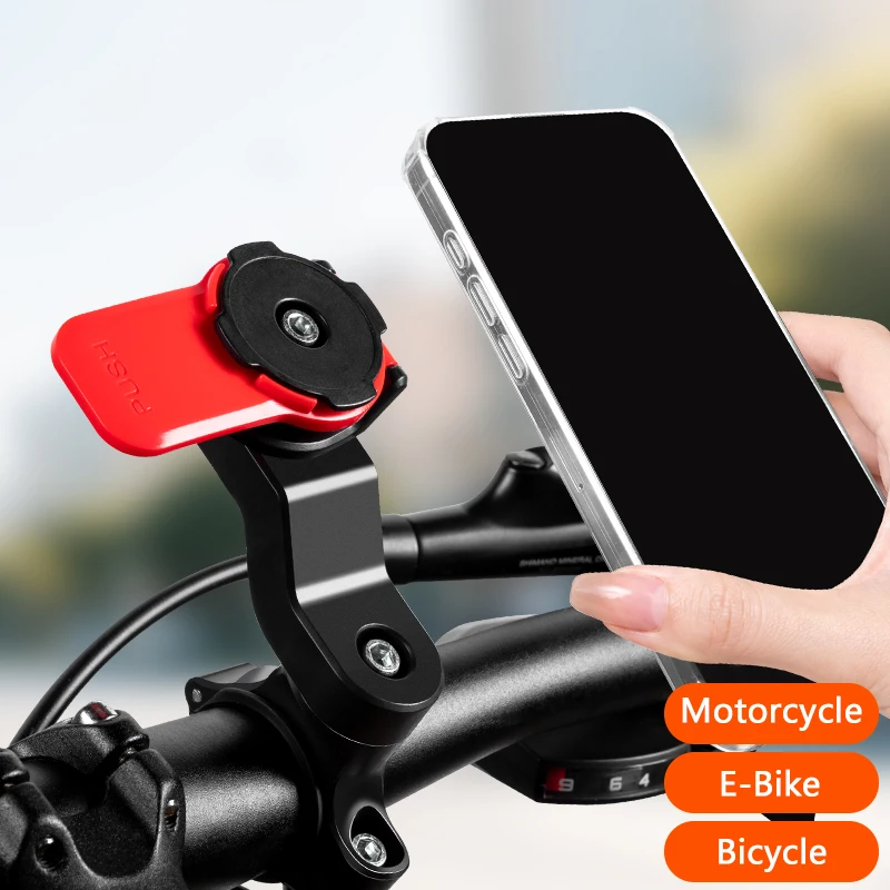 Support de téléphone pour rétroviseur de moto avec amortisseur, support universel adapté à la plupart des motos et des vélos
