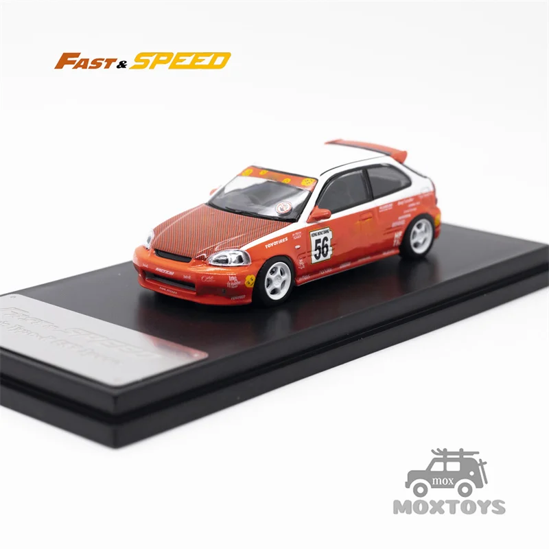 

Fast Speed FS 1:64 Type-R Mk1 EK9 Spoon Red #56 limited999 Diecast Model Car