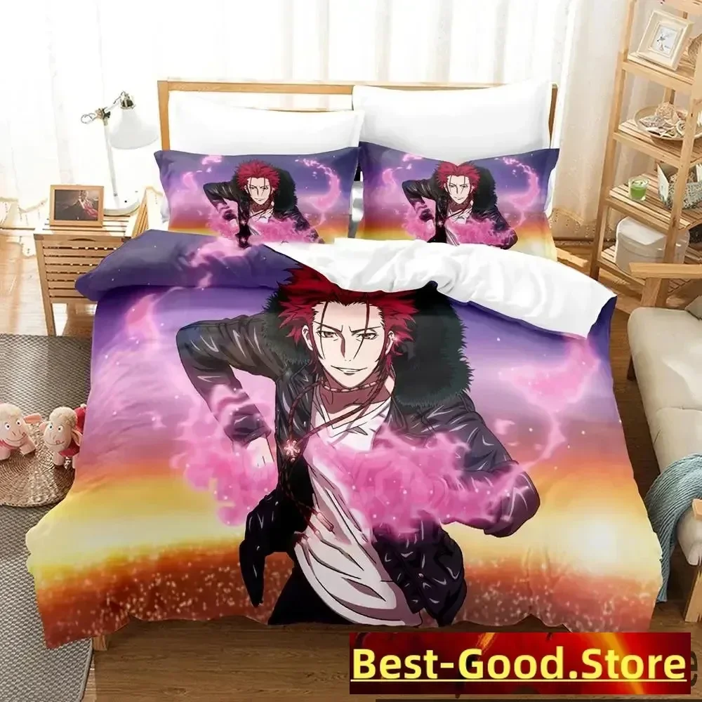 

Anime K project Mikoto Suoh Bedding Set Boys Girls Twin Queen King Size Duvet Cover Pillowcase Bed boys Adult Home Textileextile