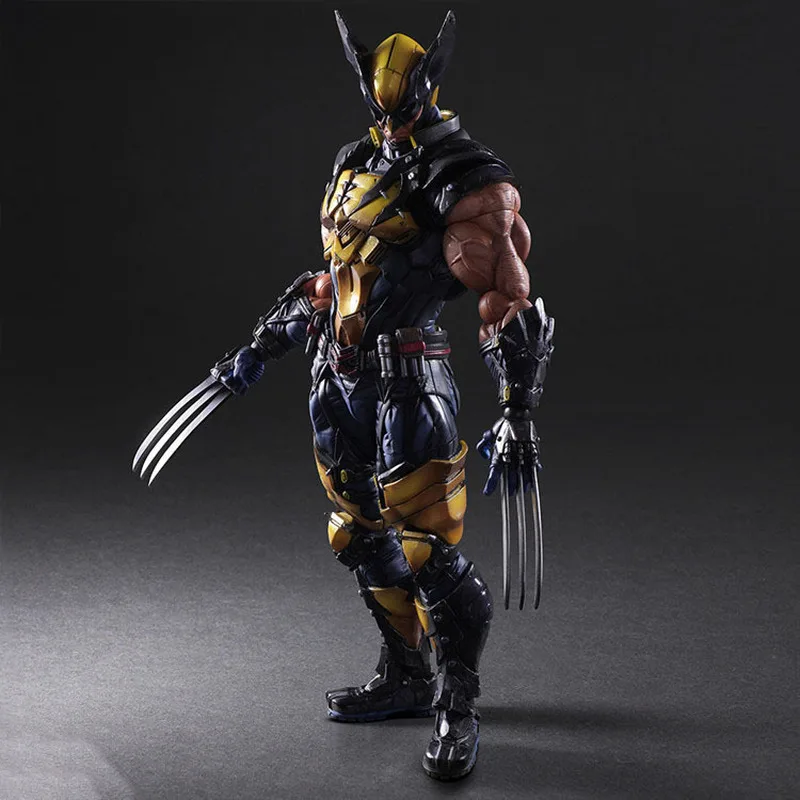 

Hot Sell 28cm Marvel Comics Wolverine X-Men Action Pvc Character Ornaments Boys Birthday Christmas Holiday Gift Toys
