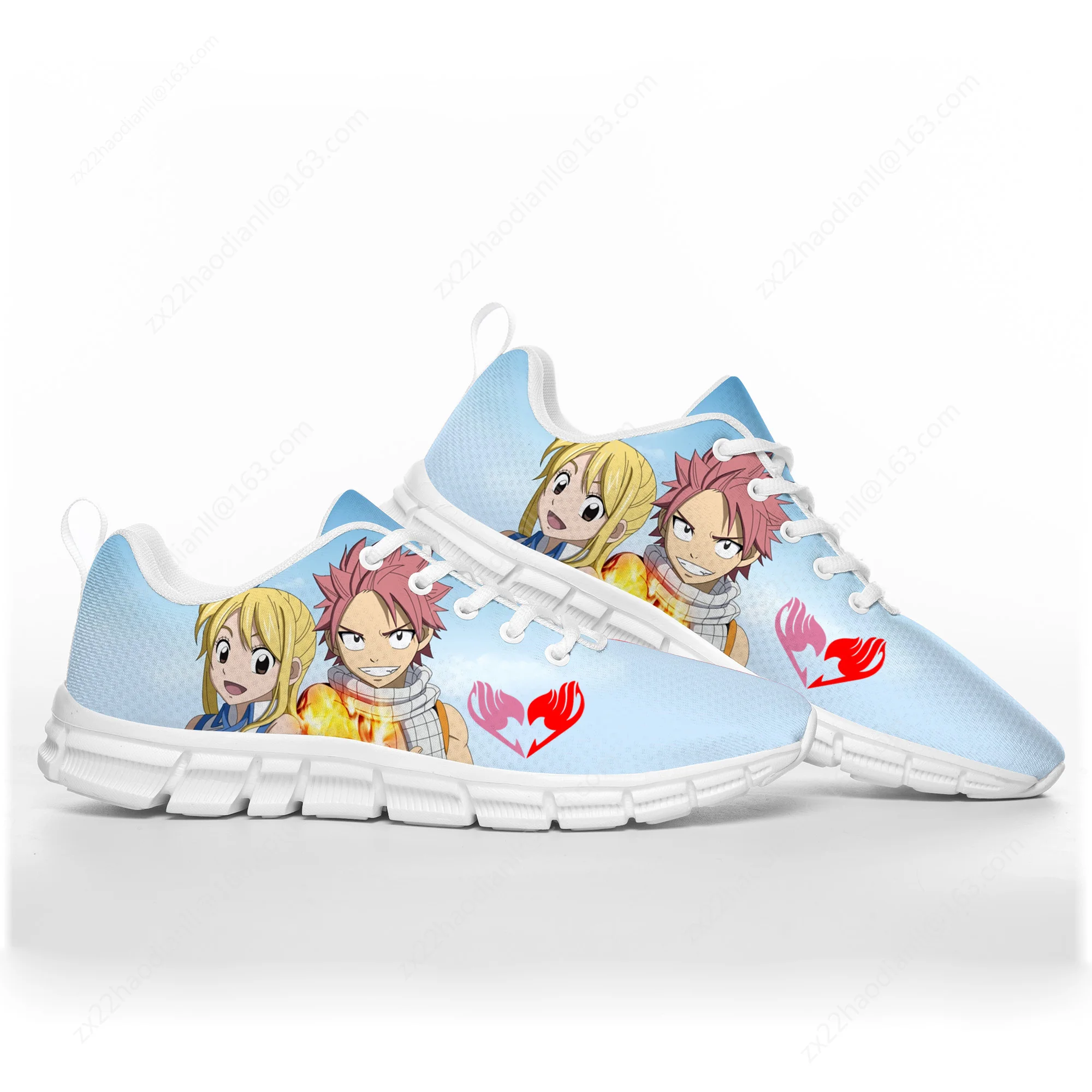 Anime Fairy Tail Natsu Dragneel Sports Shoes Mens Womens Teenager Kids Children Sneakers Casual Custom High Quality Couple Shoes
